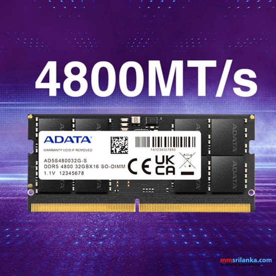 ADATA 32GB DDR5-4800 SODIMM MEMORY
